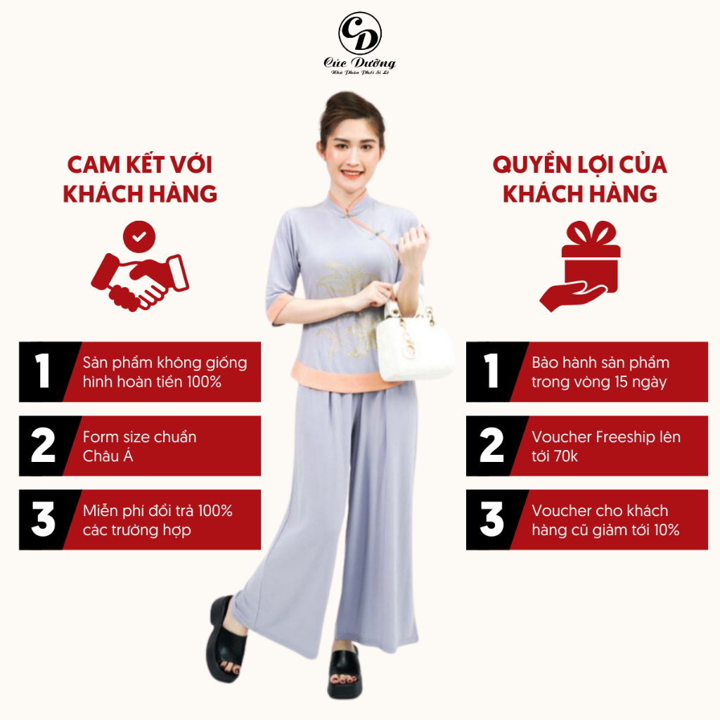 Đồ Bộ Nữ Trung Niên, Bộ Lam Đi Chùa Thun Lạnh Cao Cấp Cho Mẹ, Đồ Bộ Sẩm Cổ Cao Quần Ống Rộng Co Giãn Thoải Mái A9