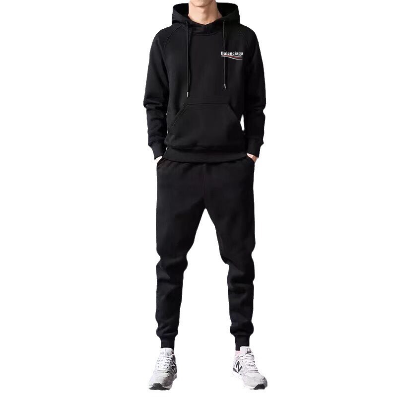 Bộ hoodie thu đông,Balenciga đỏ, nam nữ, chất nỉ dầy dặn không xù , mũ 2 lớp, thời trang nhimsore999