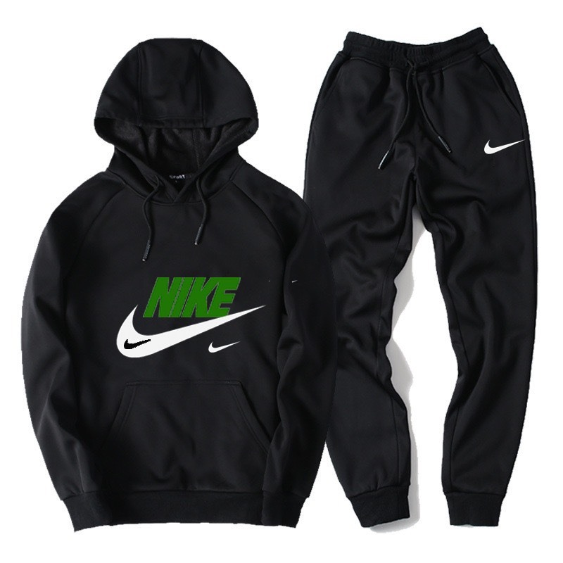 Bộ hoodie thu đông,Nik4 xanh, nam nữ, chất nỉ dầy dặn không xù , mũ 2 lớp, thời trang nhimstore999