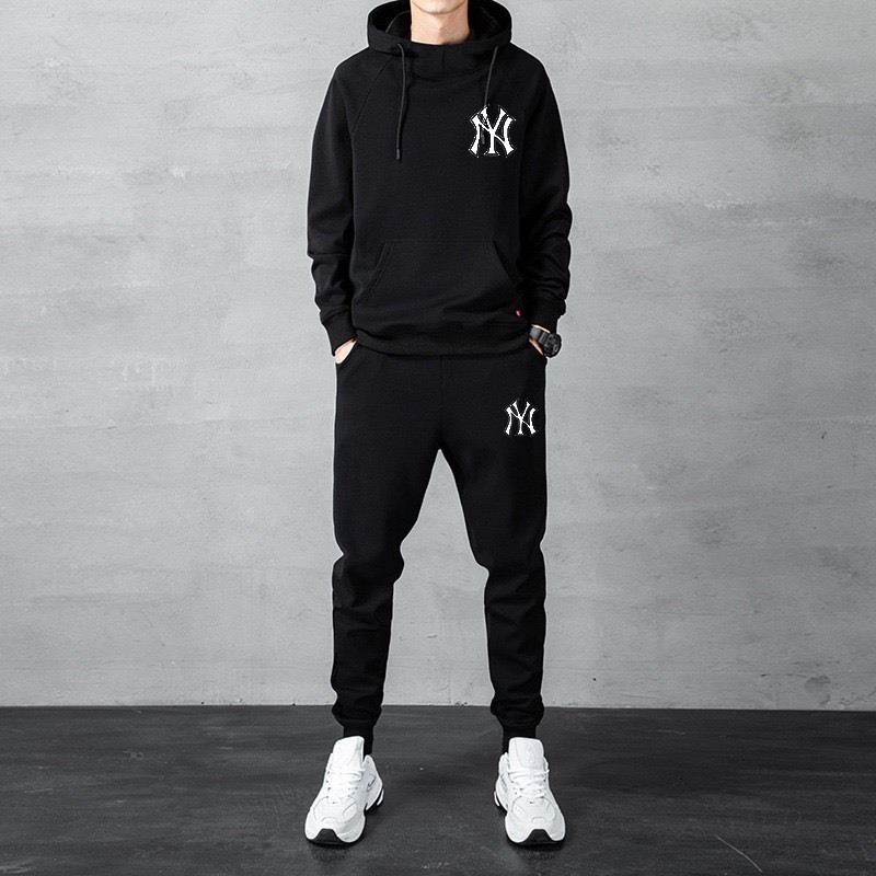 Bộ hoodie thu đông Ny nam nữ, chất nỉ dầy dặn không xù , mũ 2 lớp, thời trang nhimstore999