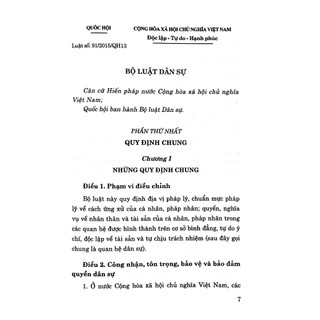 Sách - Bộ Luật Dân Sự (Hiện Hành)