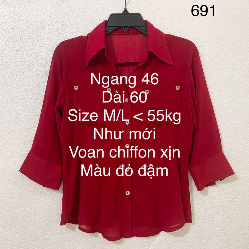 Thanh lý / 2hand/ pass đồ cá nhân áo sơ mi voan, áo kiểu xinh, áo sơ mi đỏ, sơ mi nữ