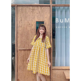 Đầm sọc kiểu đơn giản mẫu mới hottren