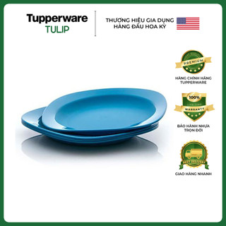 Dĩa blossom plate tupperware chính hãng 100%