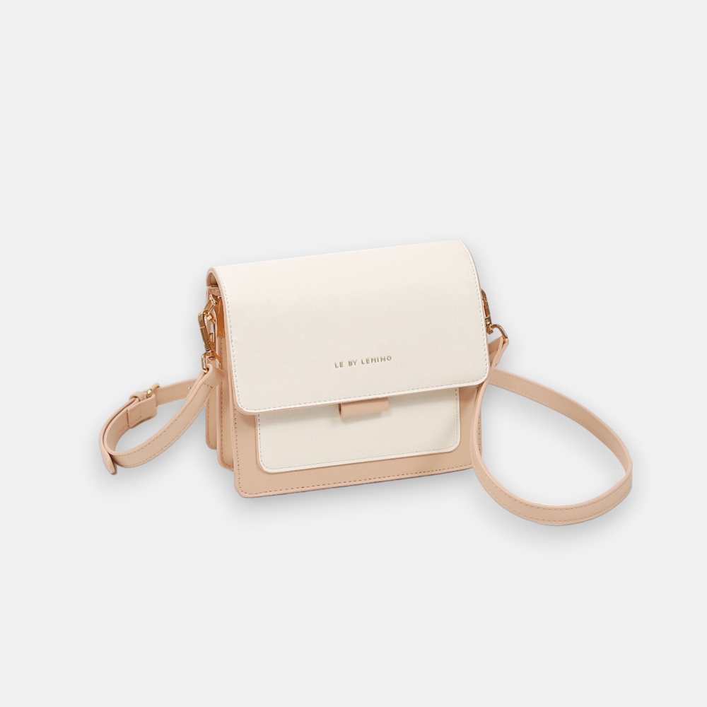 Túi Xách Nữ Lemino Dáng Hộp Pha Màu LB23250