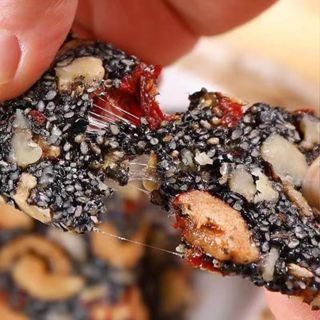 Bánh Dinh Dưỡng Mè Đen Óc Chó Hạnh Nhân Táo Đỏ Không Đường Ăn kiêng, dưỡng nhan, bổ não, ngăn ngừa rụng tóc