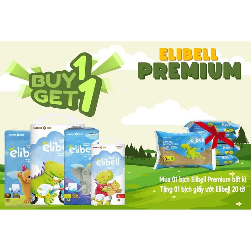 (MUA LÀ CÓ QUÀ) BỈM DÁN/QUẦN NỘI ĐỊA NGA ELIBELL PREMIUM/ ACTIVE ĐỦ SIZE DÁN S76/M64/L54/XL44, QUẦN M52/L44/XL38/XXL26