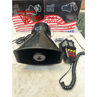 Còi hú ưu tiên có Mic. Còi cảnh sát, báo động điện 12v 24v.