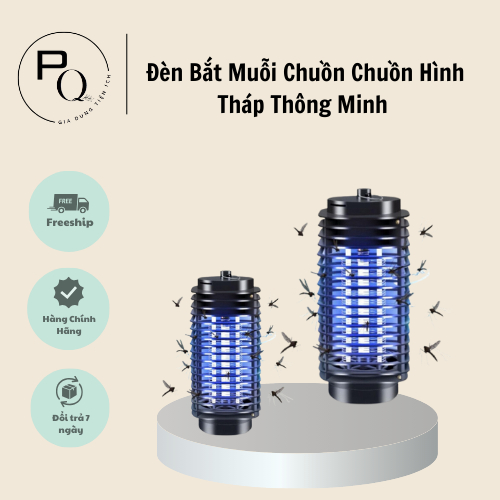 Đèn Bắt Muỗi Chuồn Chuồn Hình Tháp Thông Minh Điện Quang Thế Hệ Mới An Toàn Sử Dụng, Tiện Lợi