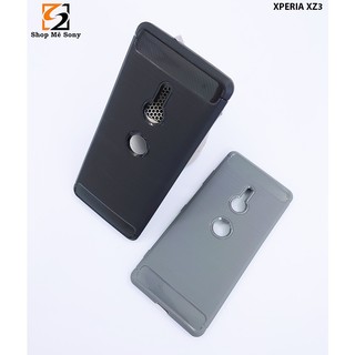 Ốp carbon xperia xz1 - xz2 - xz3 - xz1 compact - xz2 premium - xz2 compact chống sốc lưng phay xước