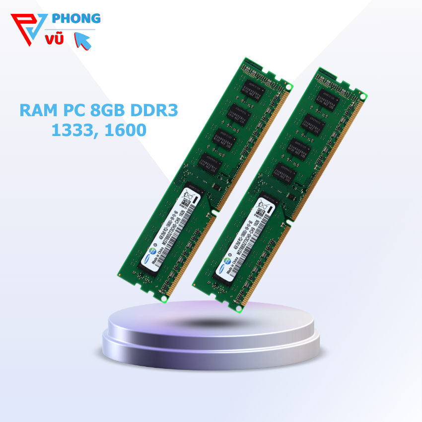 Ram PC, Case 8GB DDR3 Buss Ram 1333, 1600. Ram Bảo Hành Đổi Mới Trong 12 Tháng, AnPhat Computer