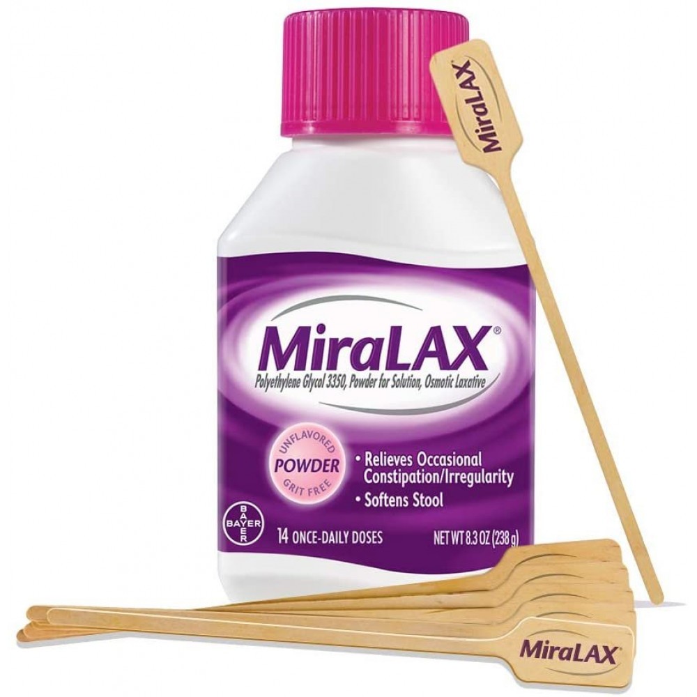 Cặp 2 Hũ Bột Uống Chống Táo Bón Miralax Powder 578g Mỹ 07/2024