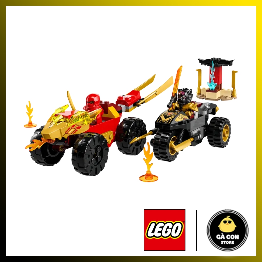 Lego NINJAGO 71789 Kai and Ras's Car and Bike Battle chính hãng .