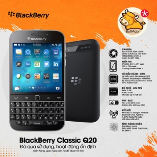 [BufMobi] Blackberry Classic Q20 - Likenew sử dụng tốt, máy nguyên bản