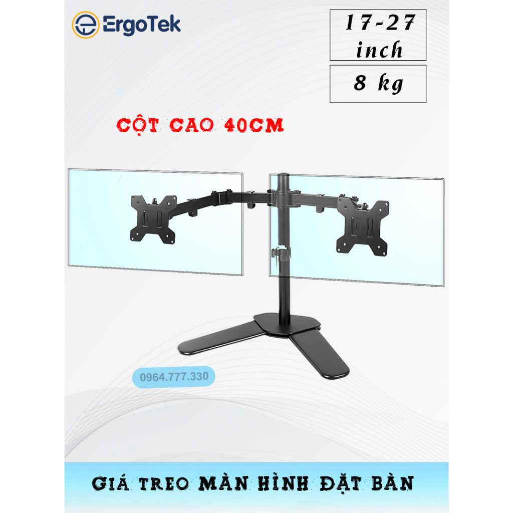EZ42 -Arm Màn Hình Đặt Bàn/ Chân Để 2 Màn Hình Kép- Xoay 360 Độ-  # Arm 4 màn hình #Arm 3 màn hình