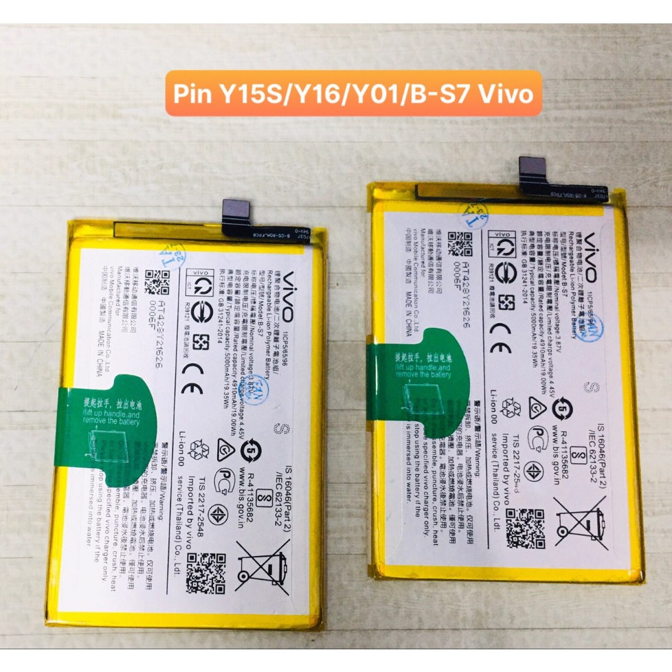 Pin Y15s/Y16/Y01 B-S7 vivo