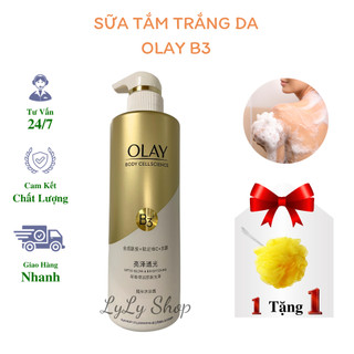 Sữa Tắm Trắng Da Olay B3 + Vitamin C, Dưỡng trắng da, cấp ẩm và đàn hồi cho da Lylyshop 500ml