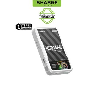 Pin sạc dự phòng nam châm sharge icemag 20w 10.000mah