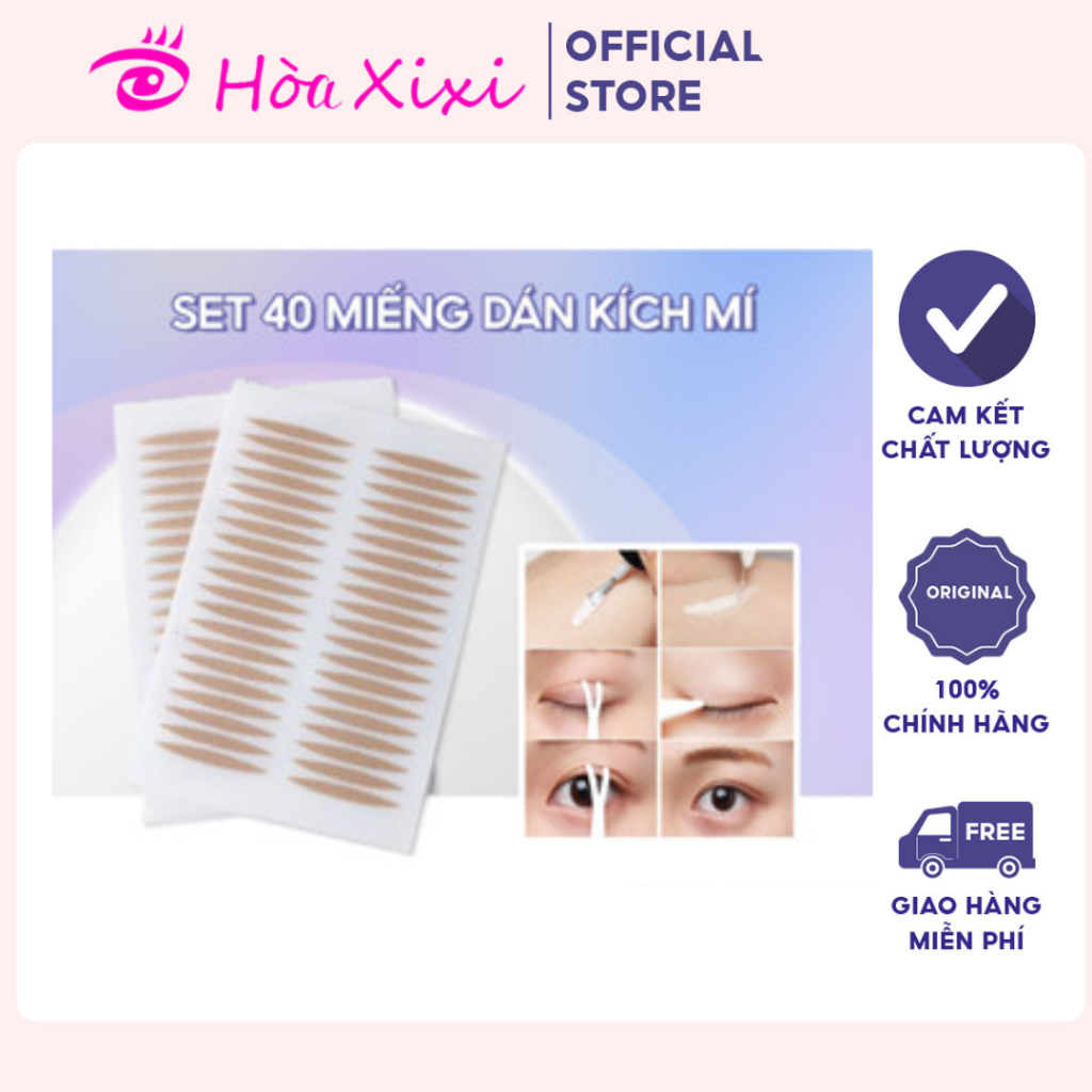 1 vỉ Miếng dán kích mí lưới siêu tàng hình 40 chiếc
