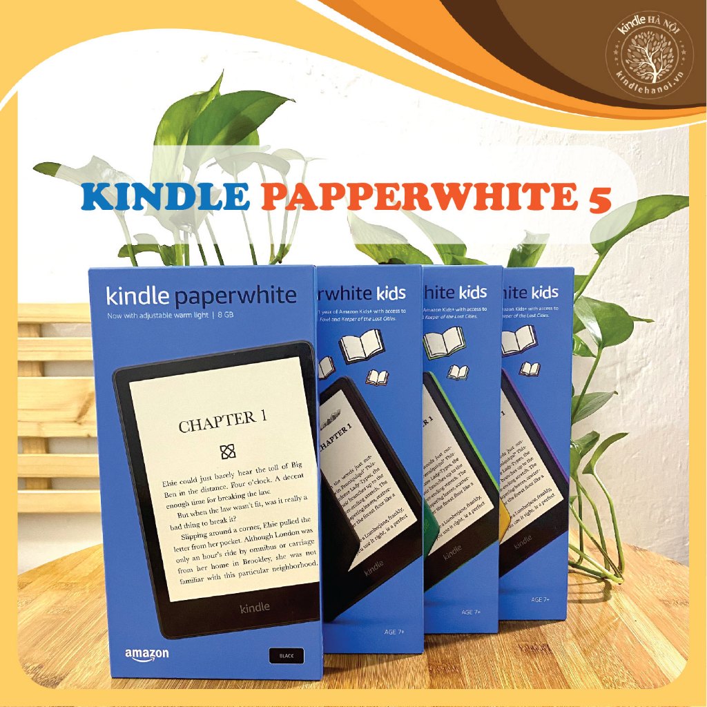 COMBO Máy đọc sách Kindle Paperwhite 5 (11th) Kindle PPW5 + CỦ SẠC