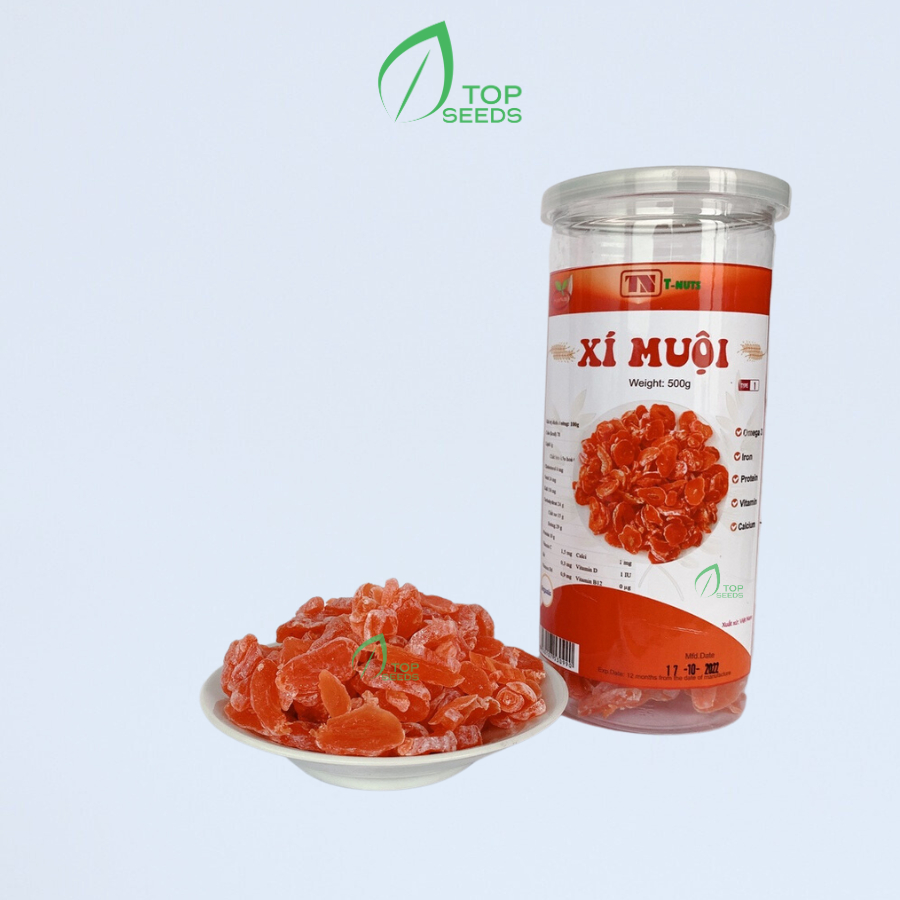 Ô Mai Đào Hồng Xí Muội Sấy Dẻo Thái Lát Vị Chua Ngọt Hũ 500g