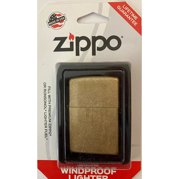 [Nhập Mỹ] Bật lửa Zippo Classic Street Brass 48267 nhập trực tiếp Zippo Mỹ