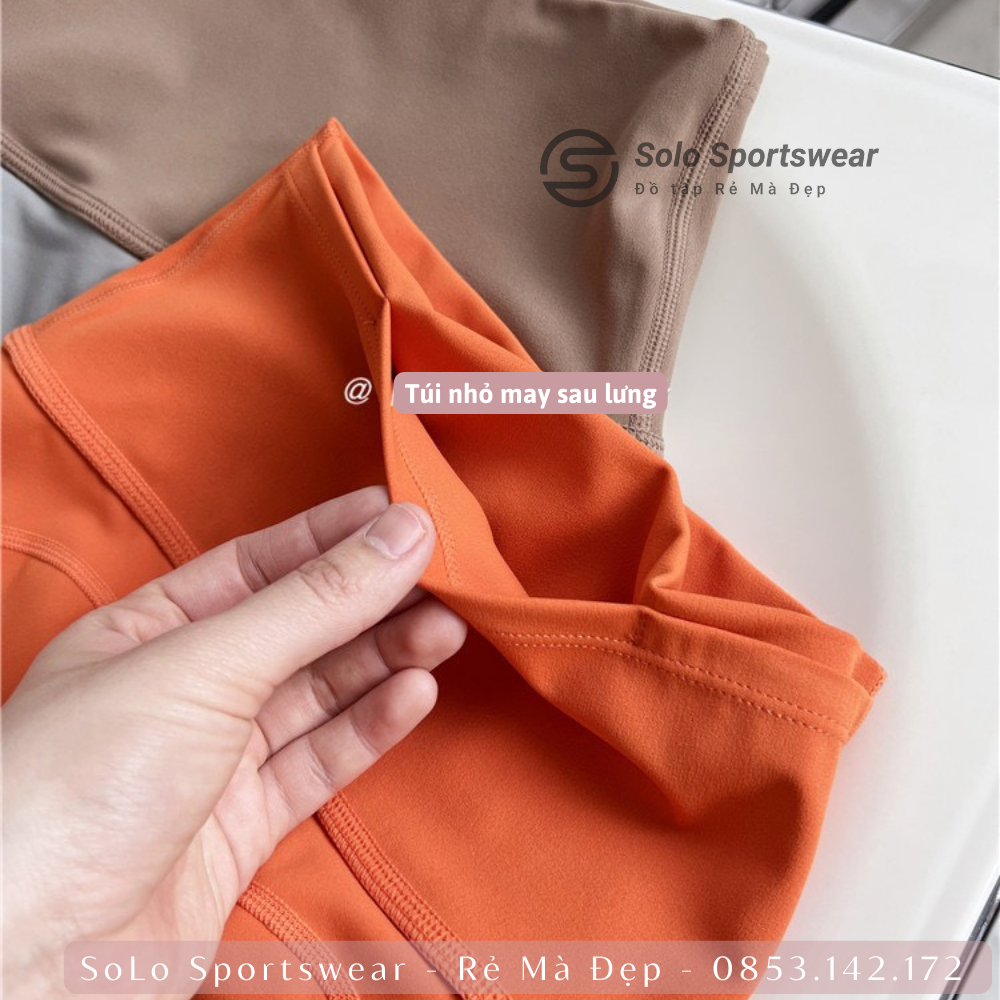 Quần legging đùi tập gym yoga nữ nâng mông cạp cao gen bụng co giãn 4 chiều thấm hút mồ hôi Rẻ Đẹp GYMSTORE 7501