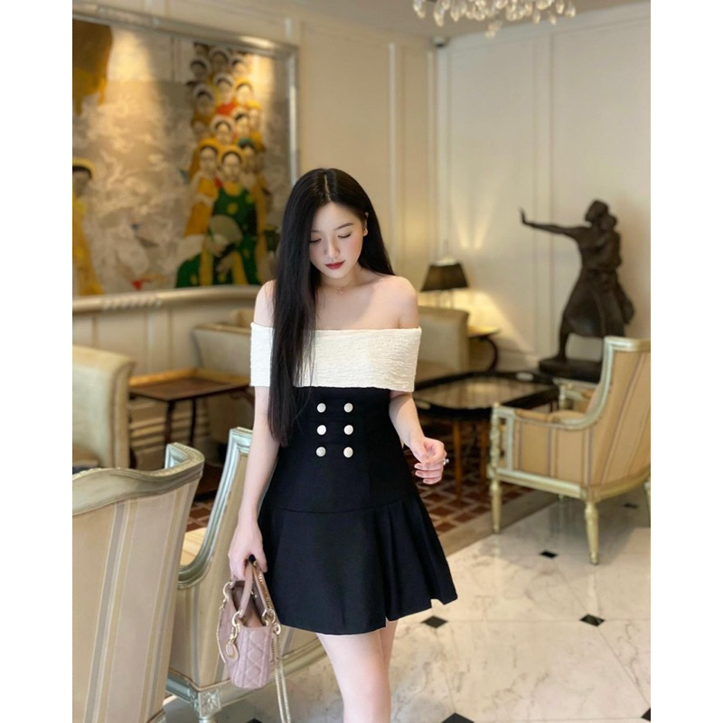 Váy trễ vai Selena - Hàng thiết kế