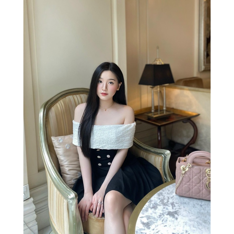 Váy trễ vai Selena - Hàng thiết kế