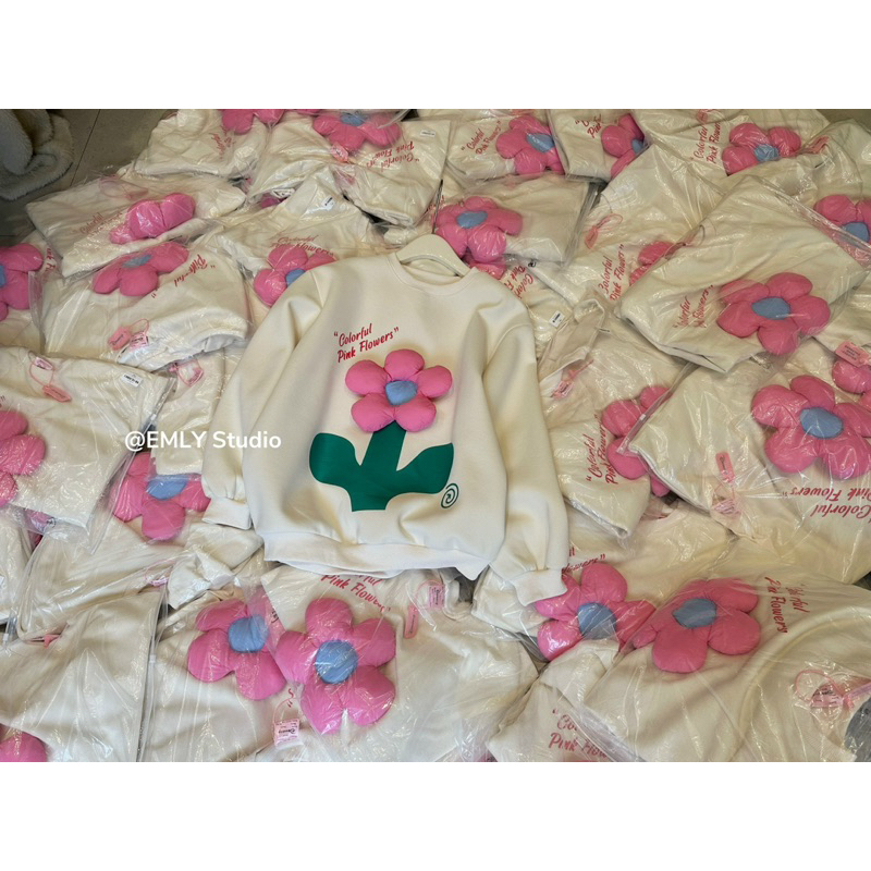 Áo nỉ hoa Emly QCCC