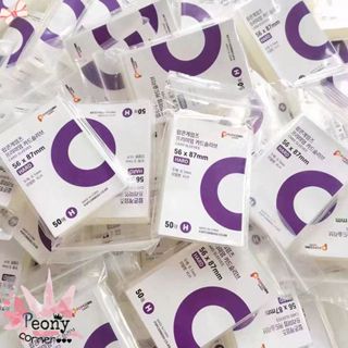 [Có quà tặng kèm] Set 50 Sleeves Popcorn bọc card siêu dày ảnh lomo Sleeve photo Kpop Anime thẻ trò chơi slevees