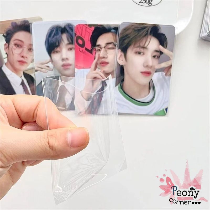 Set 50 Sleeves Popcorn bọc card siêu dày ảnh lomo Sleeve photo Kpop Anime thẻ trò chơi slevees