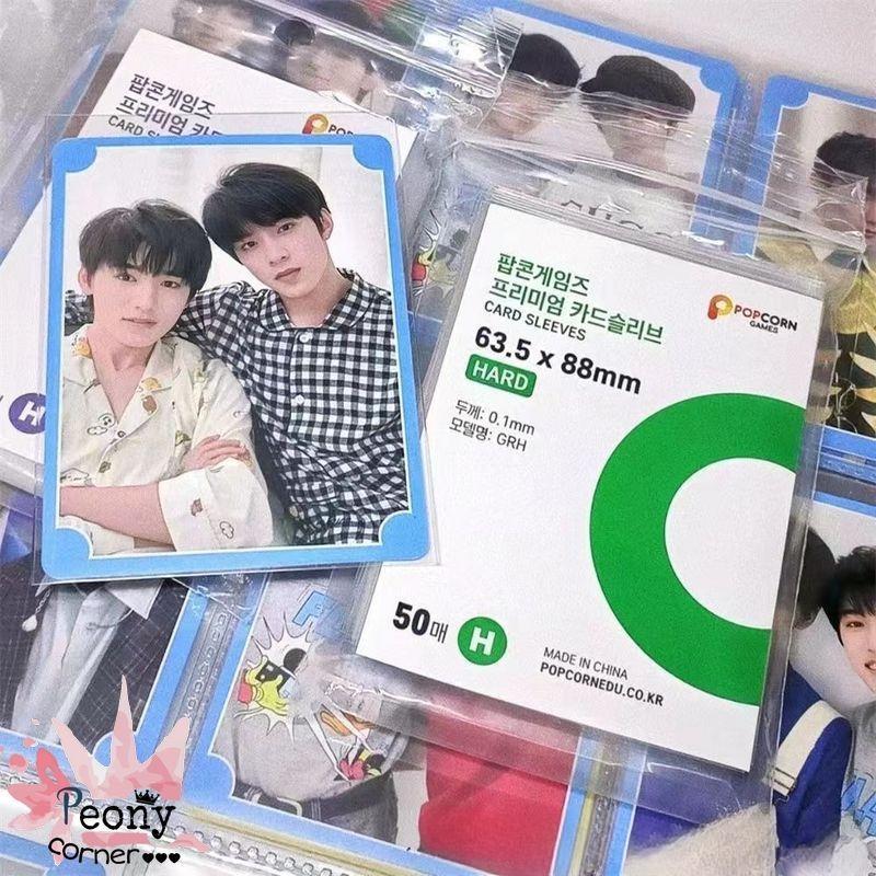 Set 50 Sleeves Popcorn bọc card siêu dày ảnh lomo Sleeve photo Kpop Anime thẻ trò chơi slevees