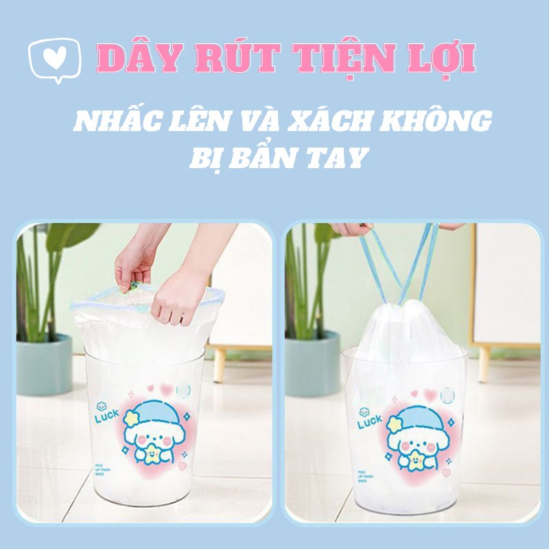 Túi Đựng Rác Kumo Có Dây Kéo Loại Siêu Dày Dai Chắc Chắn