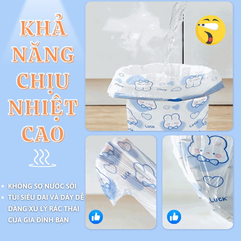 Túi Đựng Rác Kumo Có Dây Kéo Loại Siêu Dày Dai Chắc Chắn