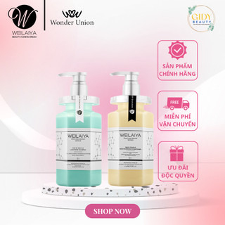 Dầu gội đầu và dầu xả phục hồi đa tầng Weilaiya chiết xuất nấm Truffle 450ml