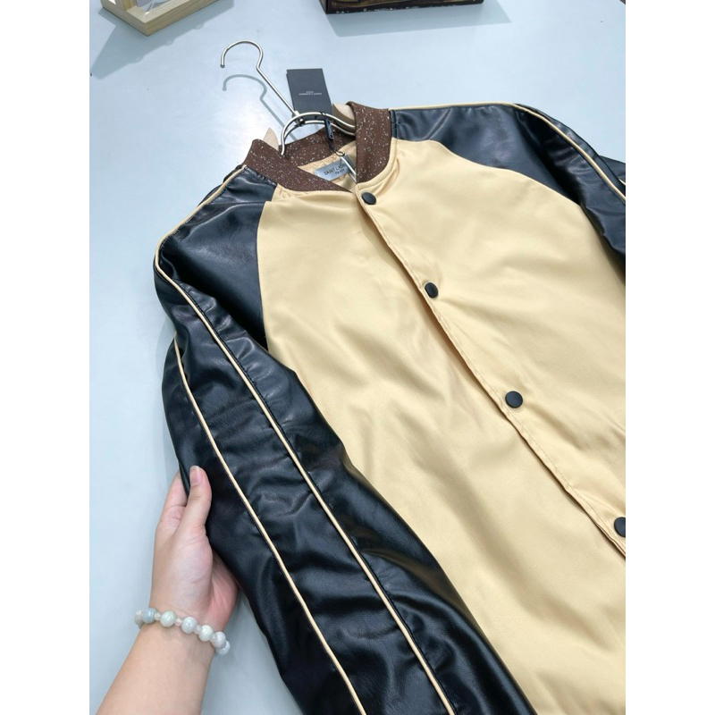 Áo Khoác Gió Nam In Họa Tiết Sau Lưng tinh tế, đẹp, nét - Áo Khoác Nam Phối Hai Màu độc đáo