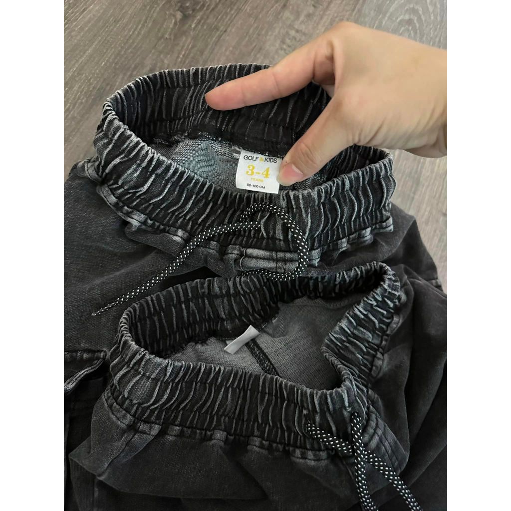 Quần jogger đen khói goftkid cho bé