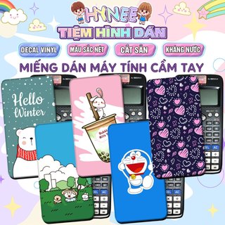 Miếng Dán Máy Tính Decal Casio Vinacal FX500 FX570 FX580 - 570ES 570EX 680EX dùng trang trí, decor máy tính - CAS01
