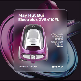 ☑️ ZVE4110FL - Máy hút bụi Electrolux ZVE4110FL - Máy hút bụi siêu sạch, gọn nhẹ - Hàng Chính Hãng