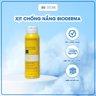 [Date 04/2026] Xịt chống nắng Bioderma SPF 50+ 150ml dùng cho cả mặt và body, dạng phun sương