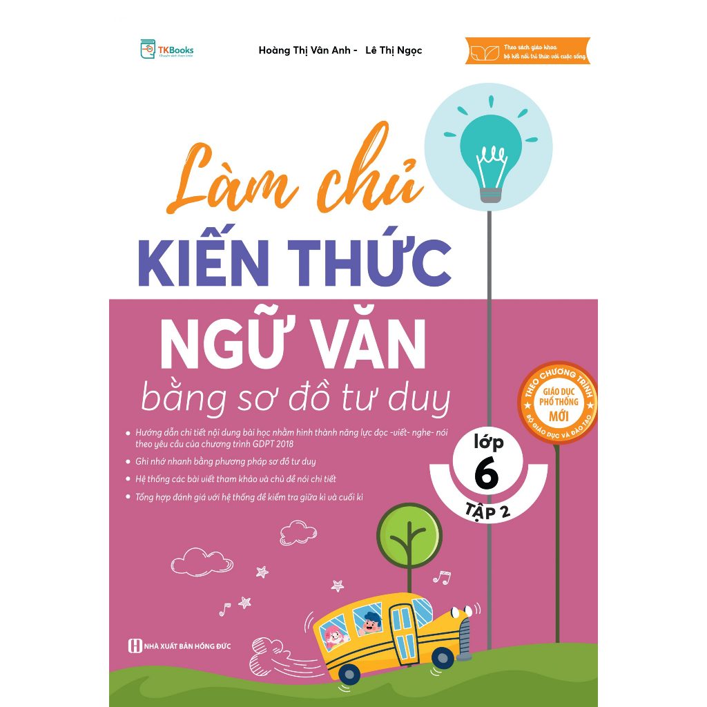 Sách - Combo Làm chủ kiến thức ngữ văn bằng sơ đồ tư duy lớp 6 tập 1 và tập 2 lẻ tùy chọn
