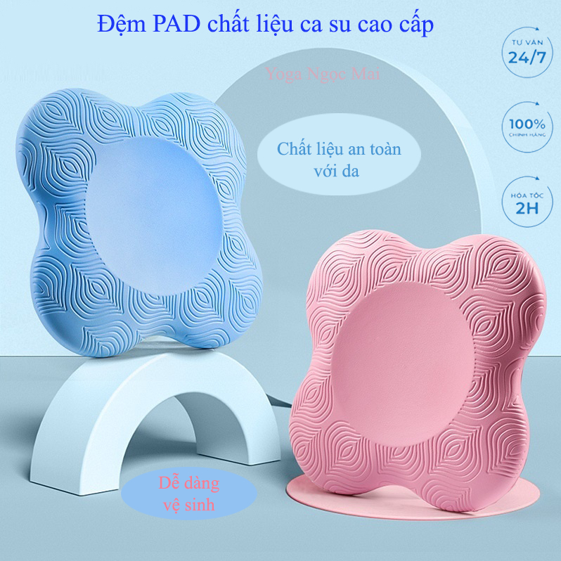 Đệm Lót Bảo Vệ Gối, Đầu, Khủy Tay - Chất Liệu Ca Su Cao Cấp - Đệm PAD Hỗ Trợ Trong Các Bài Tập Yoga Tránh Chấn Thương.