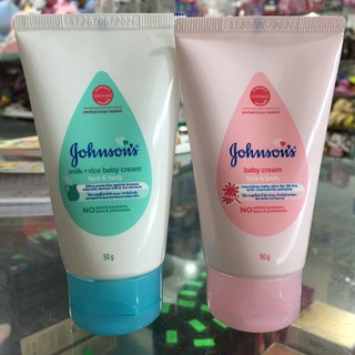 Kem dưỡng ẩm  da Johnson Baby Cream (dạng tuýp 50g)