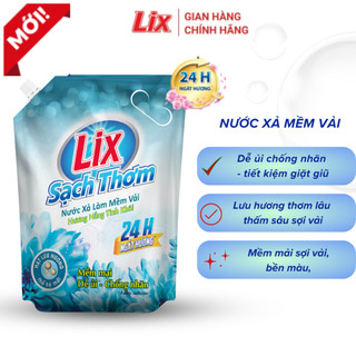 Nước xả Lix làm mềm vải sạch thơm hương nắng tinh khôi, nước xả vải thơm lâu Lixco Việt Nam