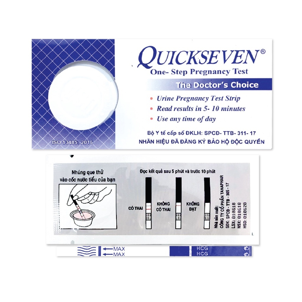 Que thử thai nhanh Quickseven