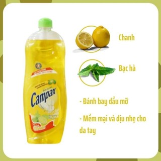 🌼Nước rửa chén Campax 750ml&400ml đậm đặc siêu sạch