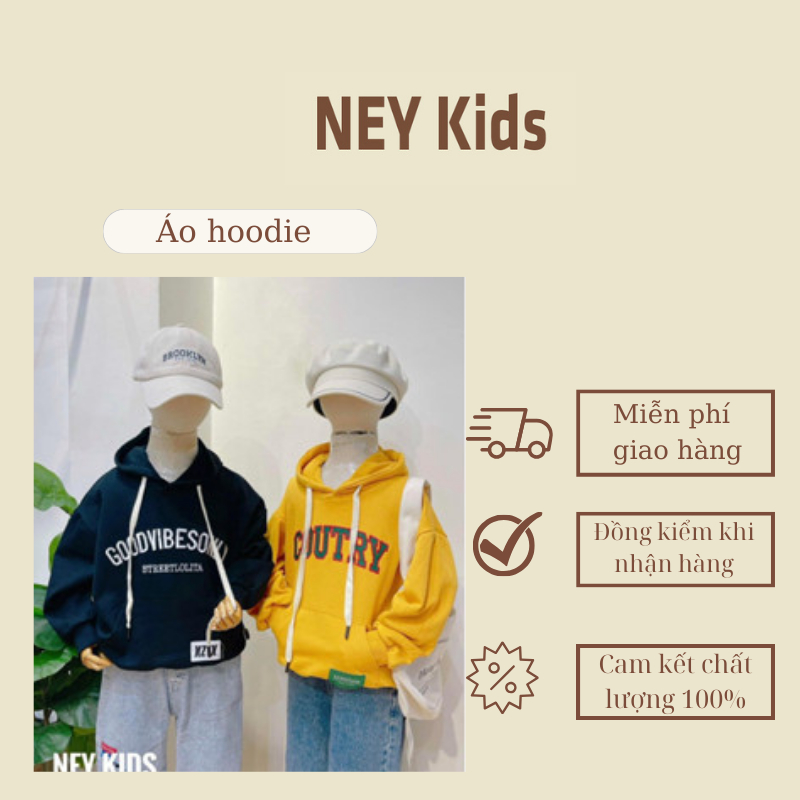 Áo Hoodie phong cách cho bé