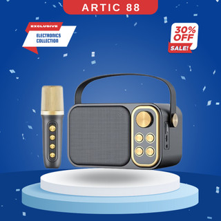 Loa karaoke mini, loa hát karaoke mini bluetooth ys103 tặng kèm 1 míc hát không dây công suất 5w âm thanh bass cực hay