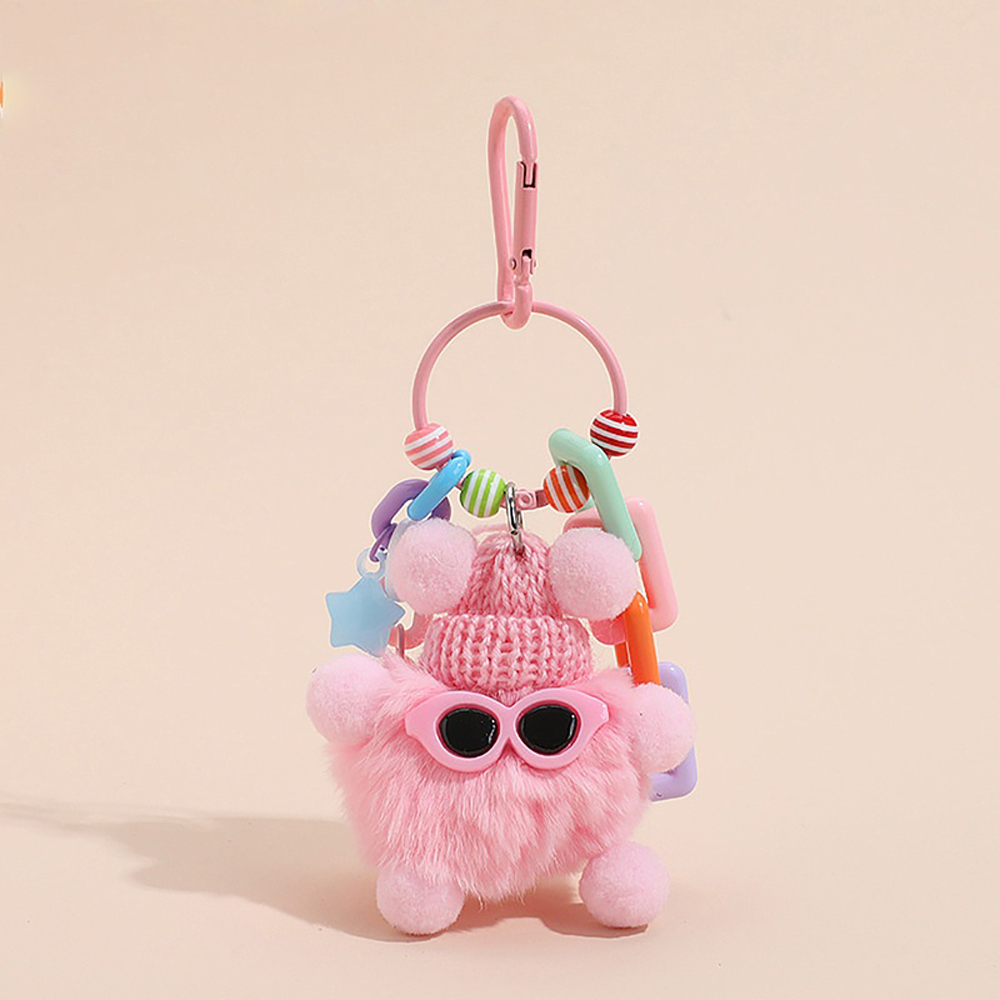 Móc khóa Hình Quái Vật Hoạt Hình Nhồi Bông Đáng Yêu nhiều màu sắc BZ034